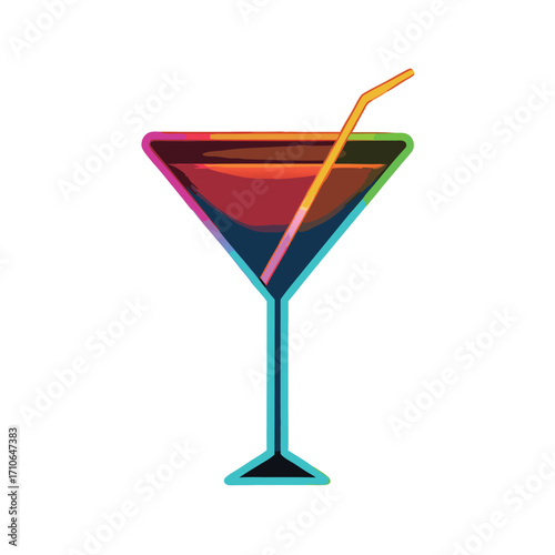 glass of cocktail with lime