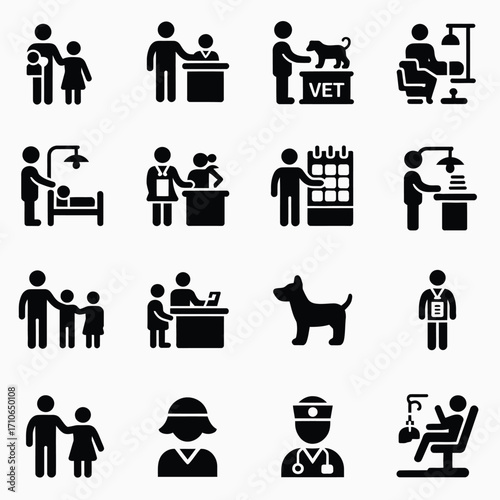 Healthcare and medical icon set