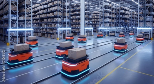 Autonomous Robots in Smart Warehousing: High-Tech Fulfillment Center