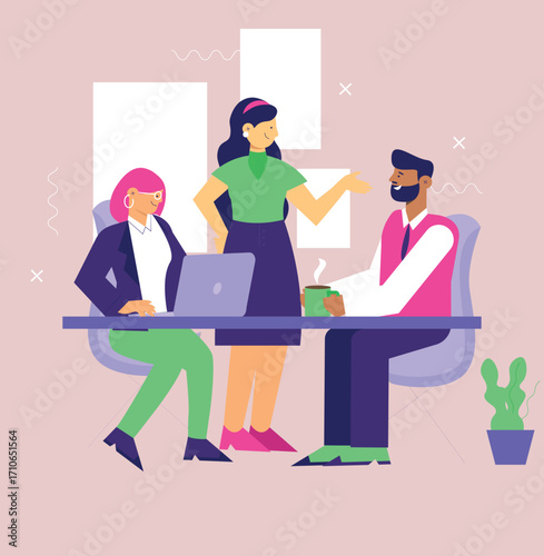 business people in office