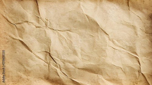 Crumpled paper as background. Vintage style vector background.