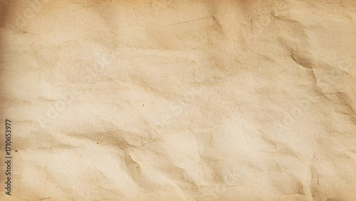 Old crumpled brown paper texture
