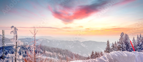 Zauberhafte Winterlandschaft auf dem Schliffkopf, Schwarzwald 