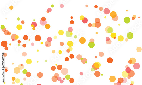 Colorful Confetti Background with Vibrant Circles for Celebrations and Parties