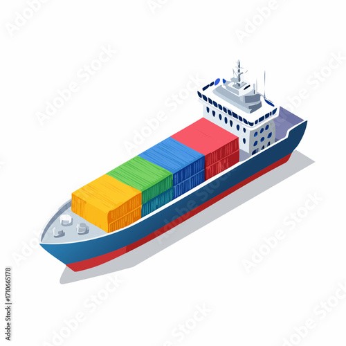 cargo ship with cargo containers