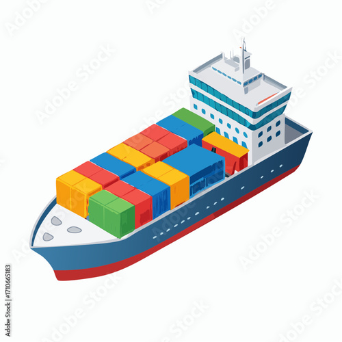 cargo ship with cargo containers