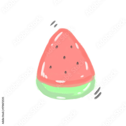 watermelon isolated on white background