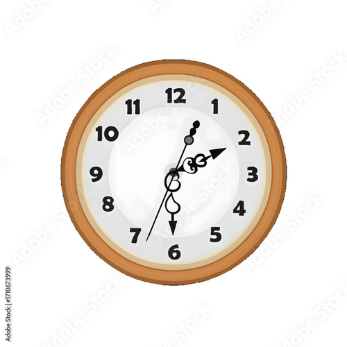 clock isolated on white