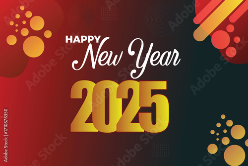 Happy new year 2025 background banner. Happy new year 2025 design.
colorful truncated number illustrations. Premium vector design 2025. New Year greetings and celebrations.