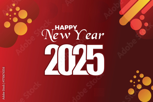 Happy new year 2025 background banner. Happy new year 2025 design.
colorful truncated number illustrations. Premium vector design 2025. New Year greetings and celebrations.