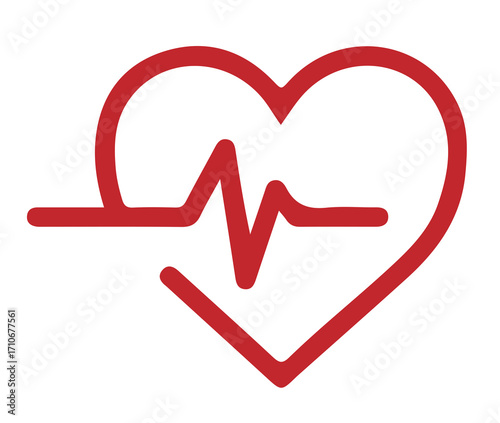 heart and heartbeat symbol