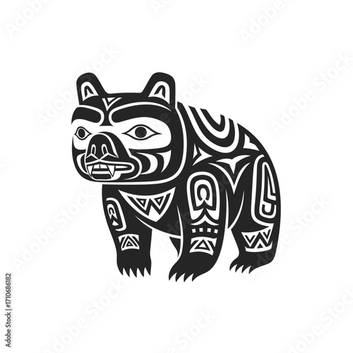 Tribal Bear Illustration