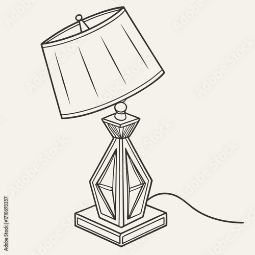 Stylish table lamp, adding a touch of elegance to any room