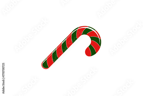candy cane isolated on white