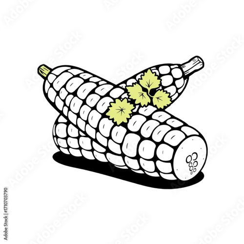 Grilled corn on the cob with lime and cilantro