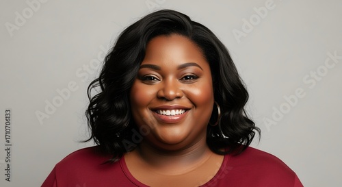 Happy Smiling Black Woman Portrait