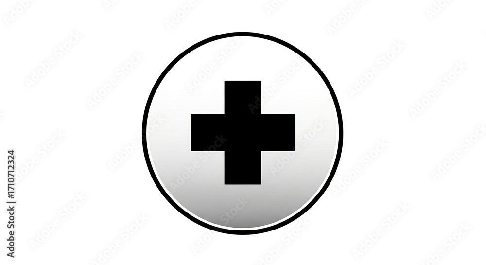 Obraz premium Plus sign icon