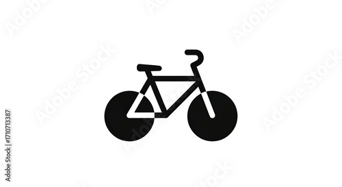 Simple bicycle graphic illustration