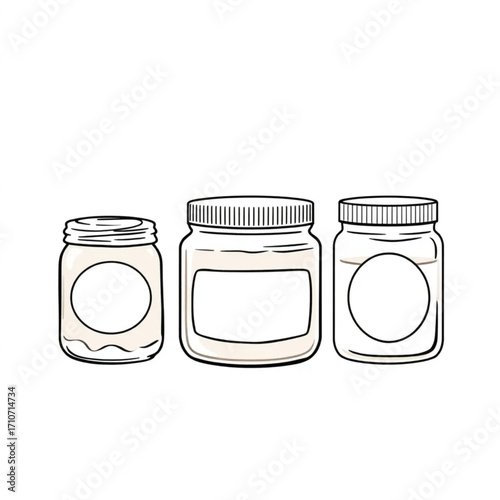 Homemade nut butter varieties in jars