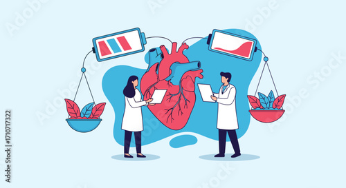 Understanding the delicate balance of cardiac health and energy levels in medical research.