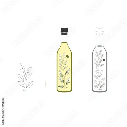 Fresh herb-infused olive oil varieties