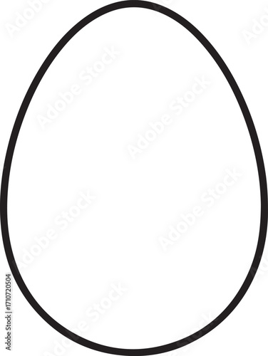 egg silhouette on white background