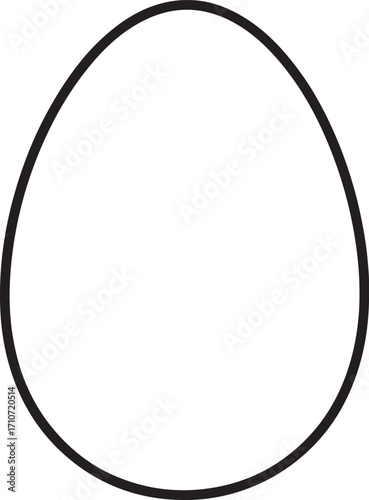 egg silhouette on white background