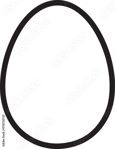 egg silhouette on white background