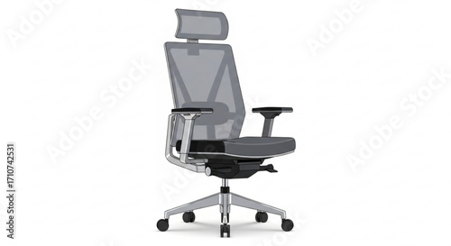 Ergonomic office chair with headrest adjustable lumbar support and mesh back for computer desk task chair
