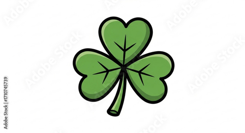 Download green shamrock illustration for st patrick's day irish luck irish symbol vector clip art image