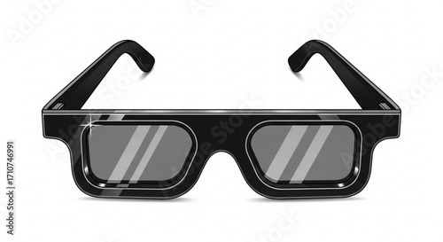 Find black frame sunglasses vector illustration for fashion accessory and eye protection with style and trend