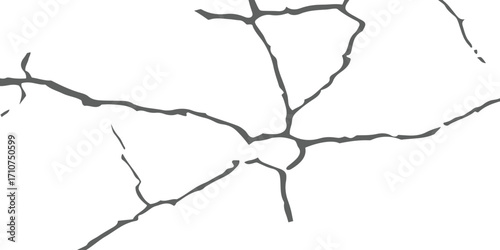 Cracked Concrete Texture Background with Natural Fracture Lines