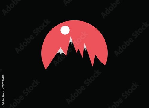 Eternal Sunrise Over the Mountains

Set against a deep black background, this circular artwork captures the timeless beauty of nature. Majestic mountains rise within the round frame as the sun crowns 