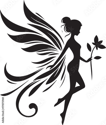Fairy Silhouette Vector