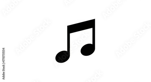Music note vector illustration for musical notation sheet music and song writing composition and learning