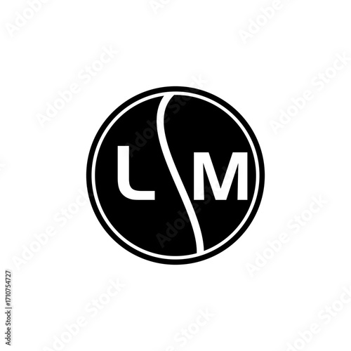 LM letter logo design.LM creative initial LM letter logo design . LM creative initials letter logo concept.
