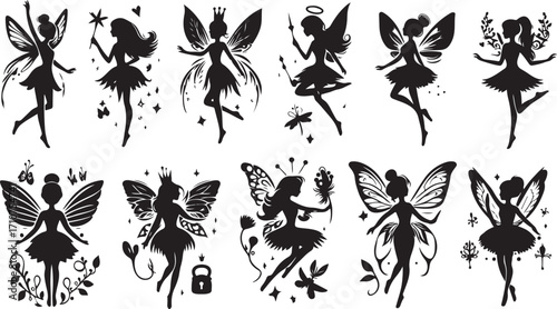 Fairy Silhouette Vector