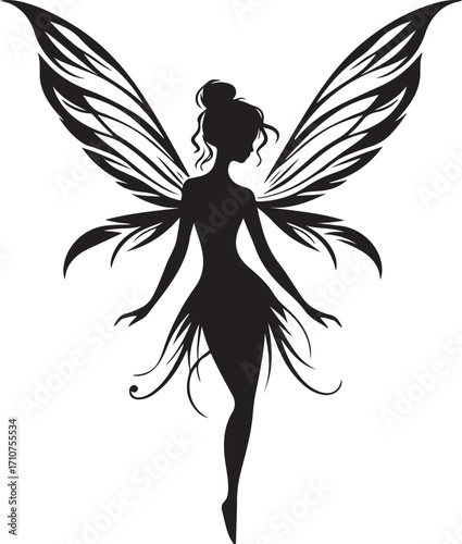 Fairy Silhouette Vector