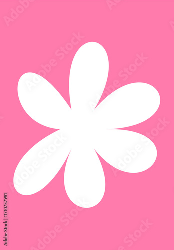 abstract flower illustration Pink background design PNG