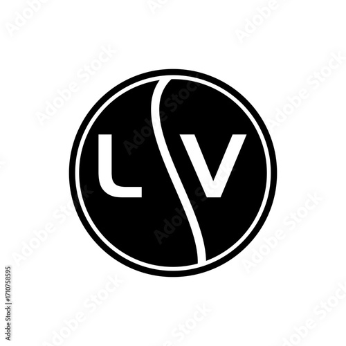 LV letter logo design.LV creative initial LV letter logo design . LV creative initials letter logo concept.