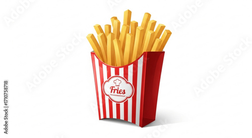 Crispy french fry, a classic fast food treat perfect for satisfying cravings and enjoying as a delicious snack