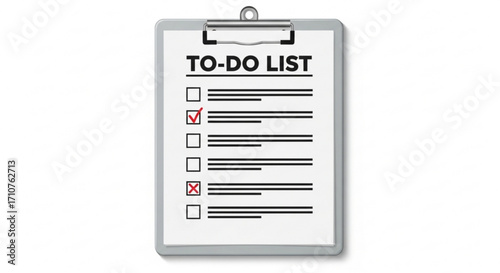 A todo list, featuring checkboxes and lines, representing organization, productivity, and task management