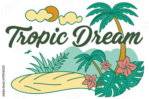 tropical beach background