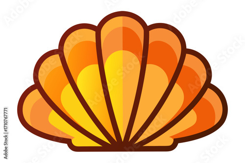 vector illustration of an orange pumpkin
