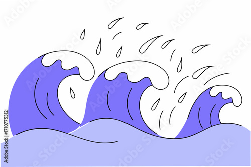 vector illustration of an abstract wave