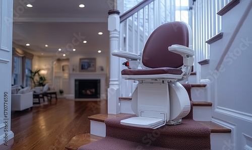 Stylish home staircase lift