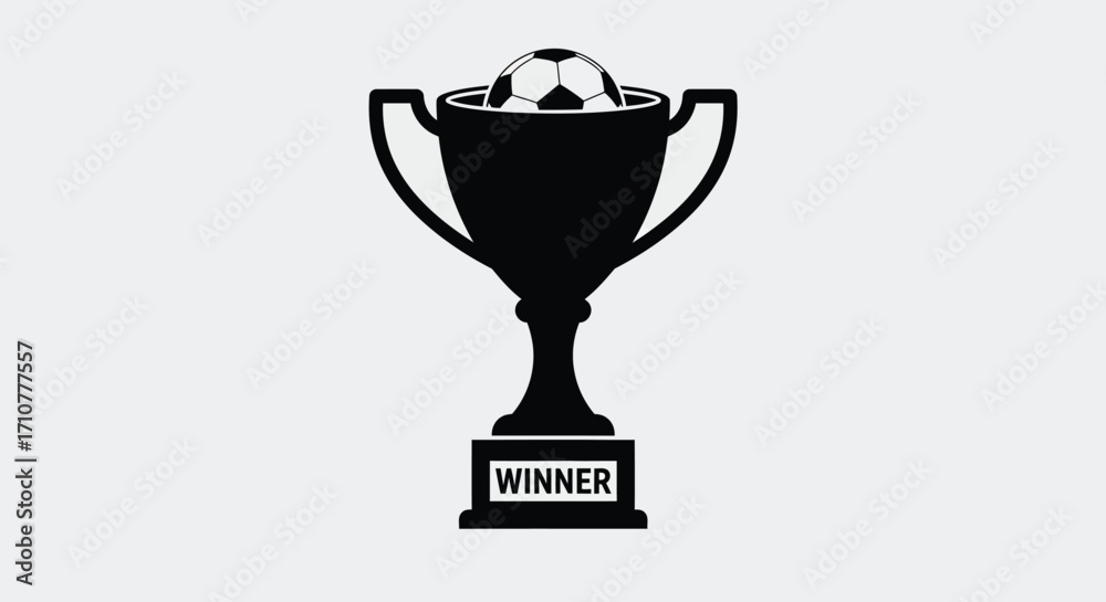 Obraz premium Scalable trophy vector eps icon for sports awards and victory illustrations