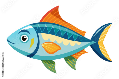 fish on a white background