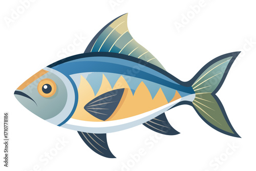 fish on a white background