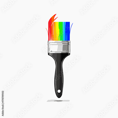  Paint Brush Icon.generative ai
